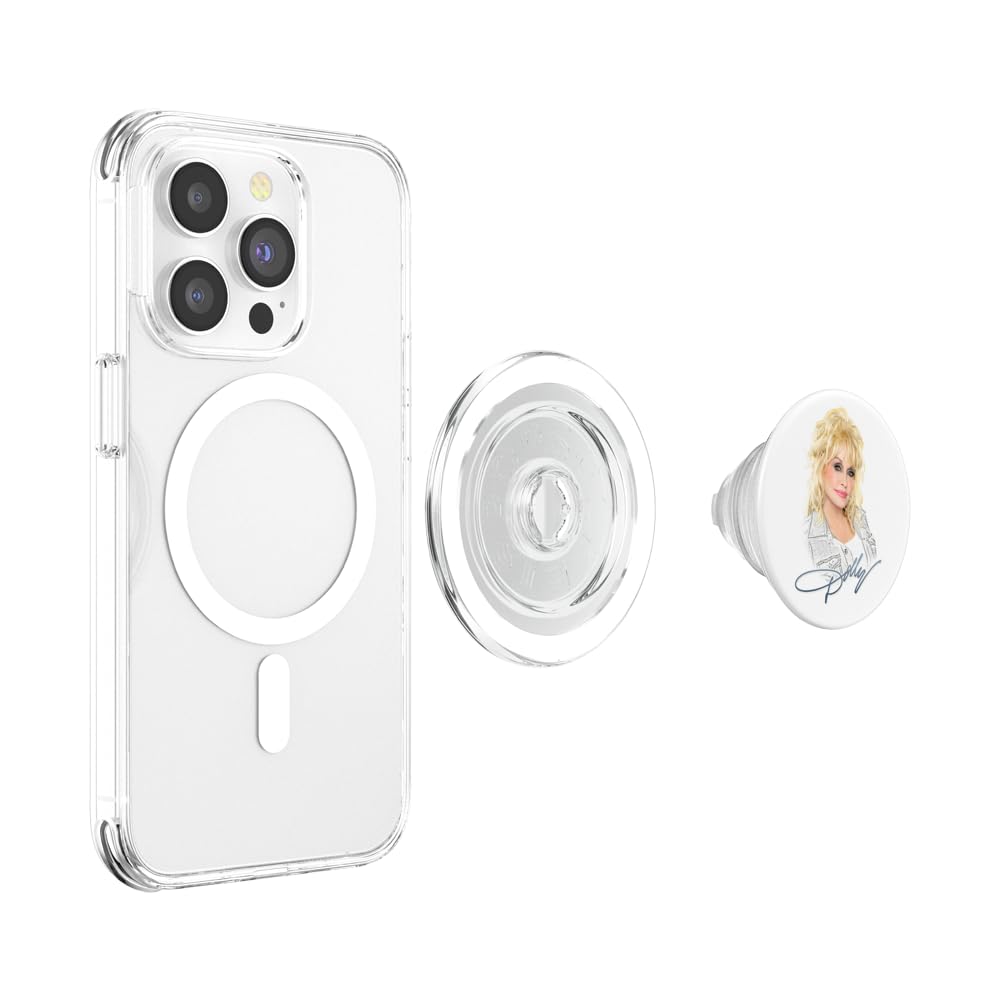 Dolly Parton Smirk PopSockets MagSafe PopGrip for iPhone - Image 4