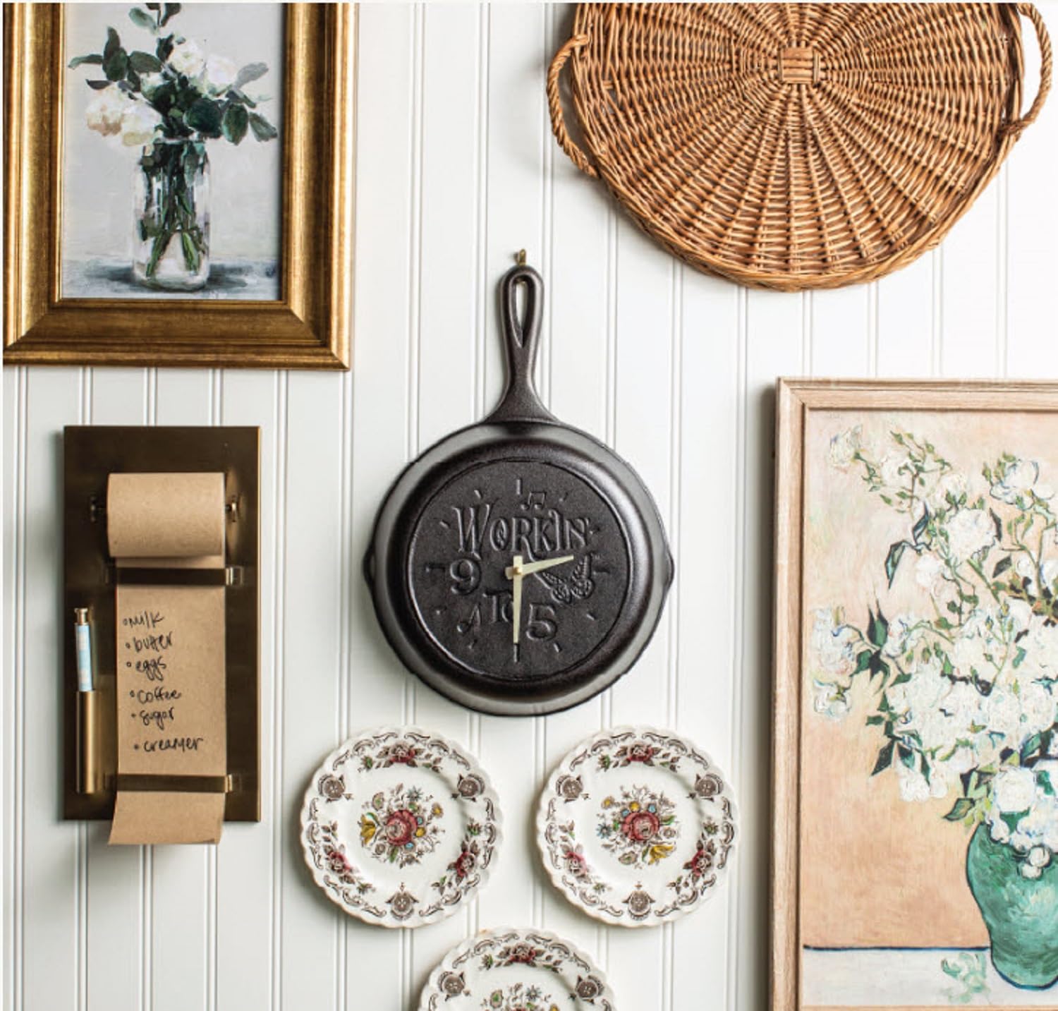 Lodge 9 inch Skillet Clock Inspired by Dolly Parton hit Song 9 to 5" - for Decorative Use Only - Hand Wash, Collector's Piece, 1 AA Battery Required (not Included). - Image 3